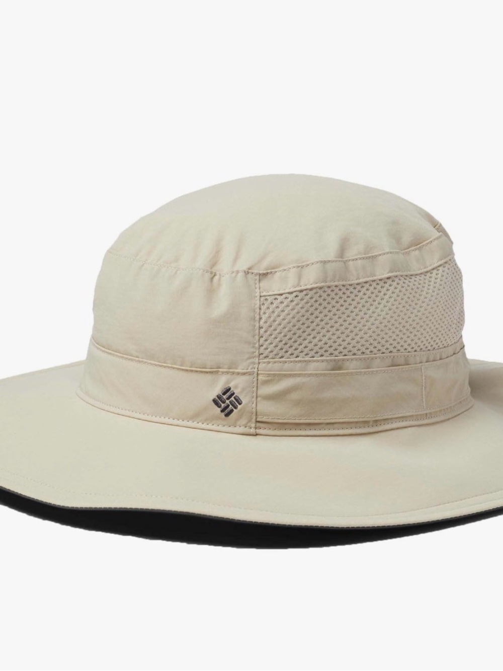 Columbia Men’s Beige Wide-Brim Sun Hat with Mesh Panels